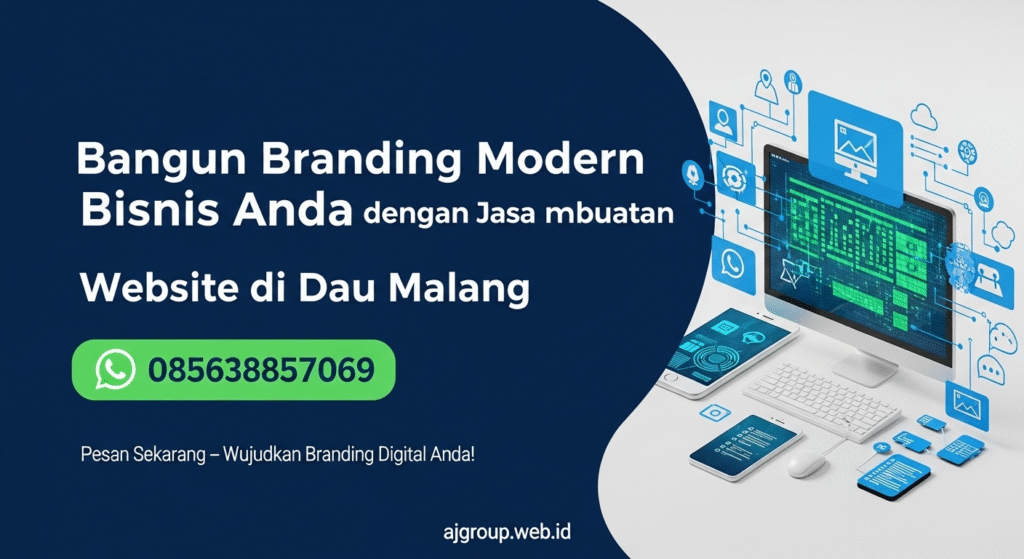 bangun branding modern bisnis anda dengan jasa pembuatan website di dau malang