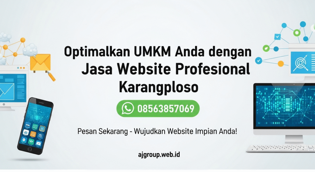 optimalkan umkm anda dengan jasa website profesional karangploso