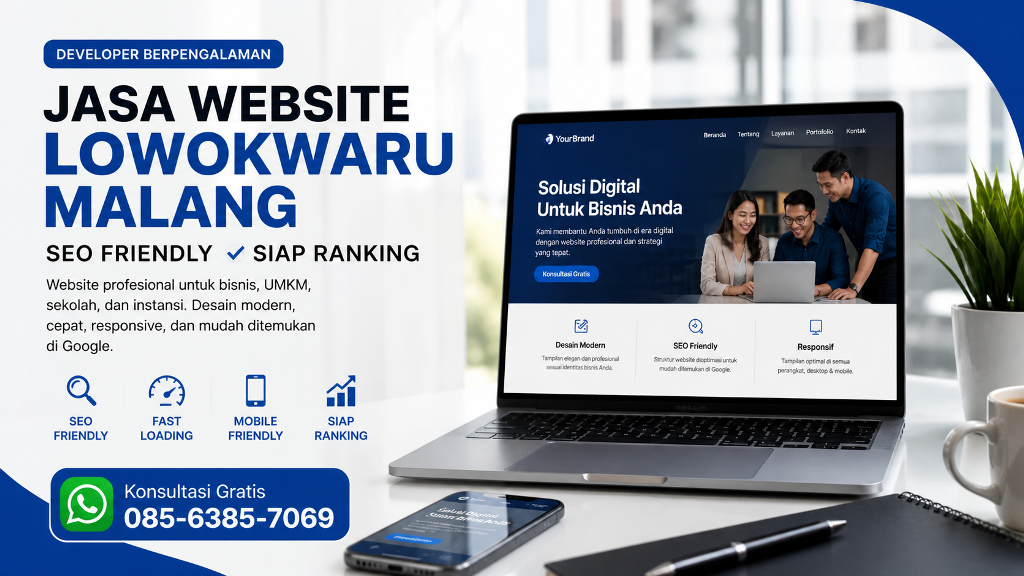 Jasa Website Lowokwaru Malang Developer Berpengalaman SEO Friendly Siap Ranking